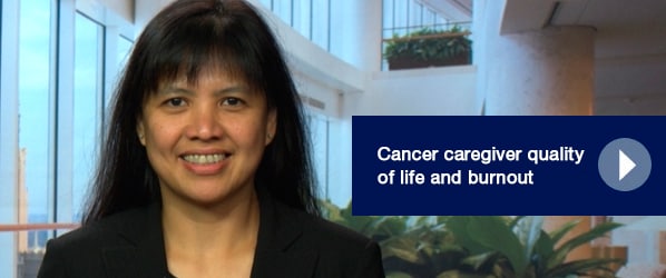 Cancer caregiver quality of life and burnout